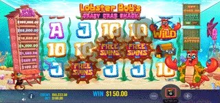 Lobster Bobs Crazy Crab Shack เกมสล็อต ฟรีสปิน