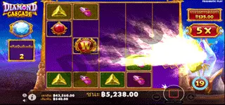 Diamond Cascade เกมสล็อต ฟีเจอร์พิเศษ