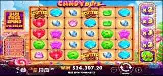 Candy Blitz สล็อตรีวิว สัญลักษณ์ตัวช่วย