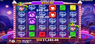 Sweet Bonanza Dice สล็อต คุณสมบัติพิเศษ