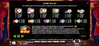 คุณสมบัติเกมสล็อต The Dog House Dice Show