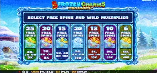 5 Frozen Charms Megaways สล็อต ฟรีสปิน